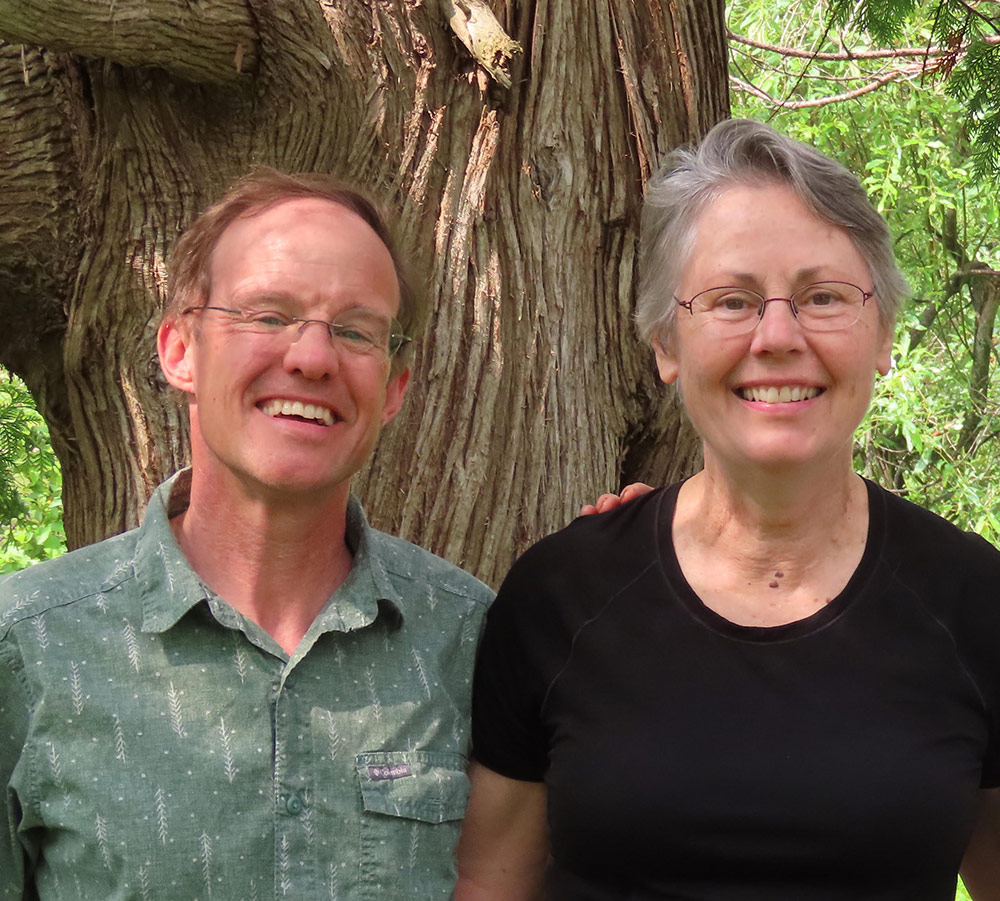 Jay Withgott and Susan Masta outdoors