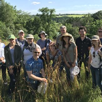 Group photo of pollinator team staff gathered in Minnesota for a training event