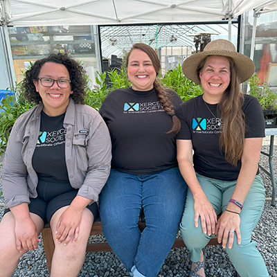 Xerces staff and plants