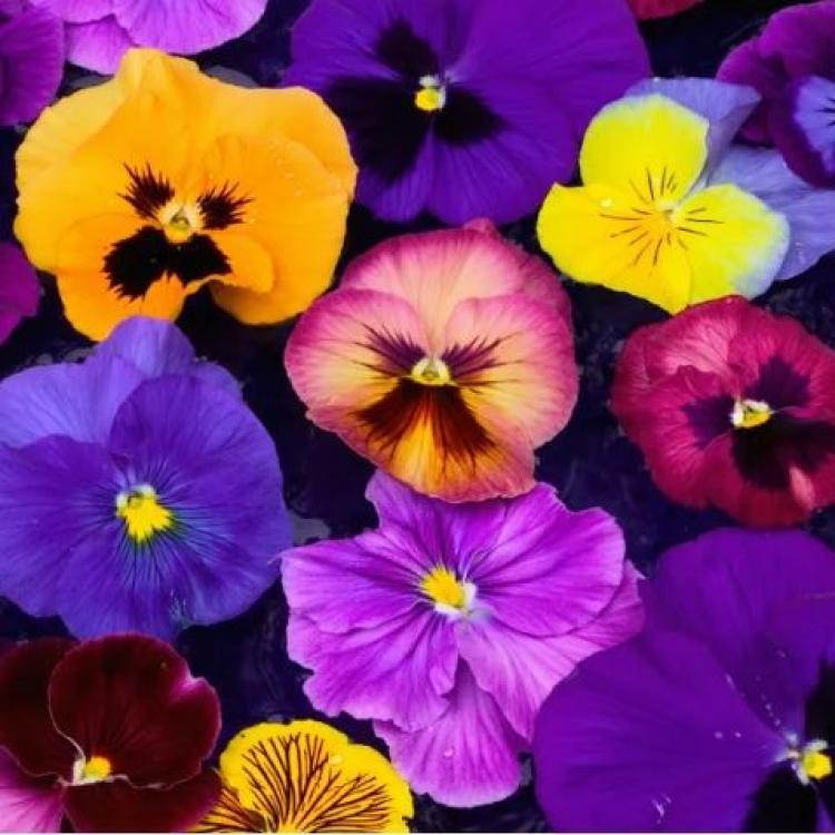 Purple and yellow pansies (Image credit: Getty Images)